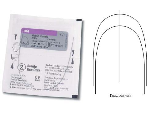 Дуга нитиноловая Юнитек Суперэластик / Unitek Nitinol Super Elastic Archwire OFII L 018 1шт 4296-810 купить