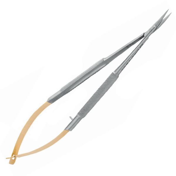 Иглодержатель хирургический изогнутый Castroviejo-Gomel TC 14см 20-17 купить