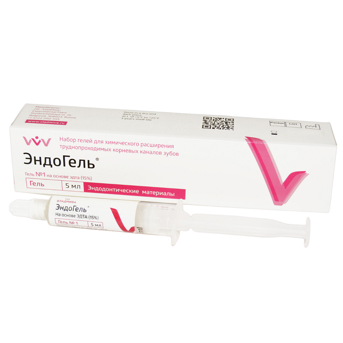 Эндогель №1 на основе ЭДТА шприц 5гр купить