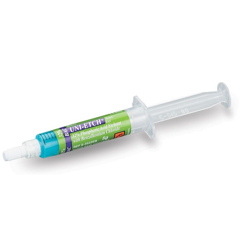 Уни Этч / Uni Etch W/BAC гель протравочный 32% с БАХ шприц 5гр купить