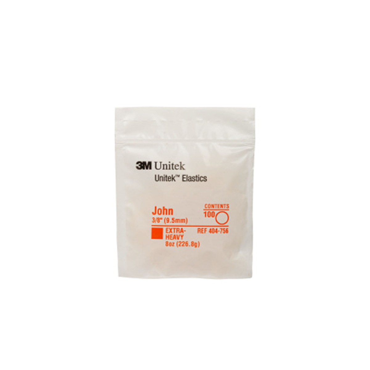 Кольцо эластичное Джон 226,8гр 9,5мм / Latex Elastics 8oz 3/8" Extra-heavy 100шт 404-756 купить
